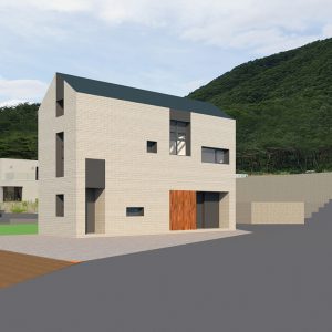 The Greengate 춘천 전원주택 외관 정면 — 숨21건축사사무소 설계