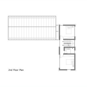 춘천 전원주택 The Greengate 2층 평면도 — 숨21건축사사무소 설계