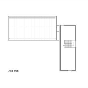강원도 춘천 The Greengate 단독주택 단면도 — 숨21건축사사무소