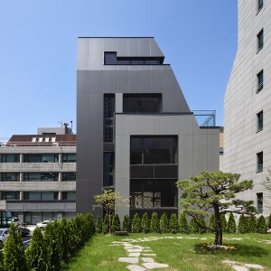 서울 강남구 역삼동 Olze 근린생활시설 외관 측면 — 숨21건축사사무소